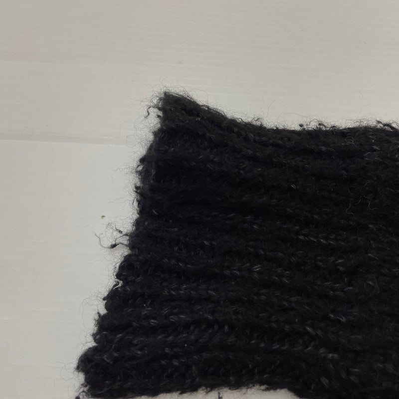 【現状渡し品】【メンズ】 ASKYURSELF BRUSHED CROSS KNIT アスクユアセル ブラッシュド クロス ニット 長袖 トップス 142-261015-sa-18-teih サイズ：XL カラー：ブラック 万代Net店