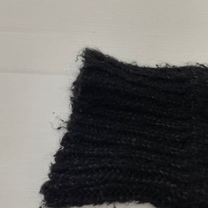 【現状渡し品】【メンズ】 ASKYURSELF BRUSHED CROSS KNIT アスクユアセル ブラッシュド クロス ニット 長袖 トップス 142-261015-sa-18-teih サイズ：XL カラー：ブラック 万代Net店