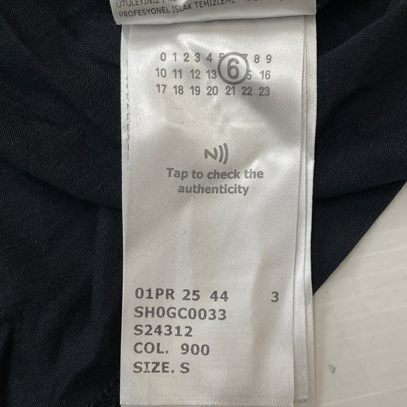 【中古品】【メンズ】 MM6 MAISON MARGIELA エムエムシックス メゾン マルジェラ NUMBERING LOGO TEE SH0GC0033 S24312 ナンバリング ロゴ Tシャツ 半袖 トップス 141-261015-sa-23-teih サイズ：S カラー：ブラック 万代Net店