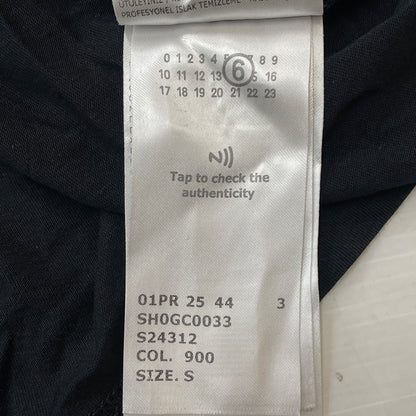 【中古品】【メンズ】 MM6 MAISON MARGIELA エムエムシックス メゾン マルジェラ NUMBERING LOGO TEE SH0GC0033 S24312 ナンバリング ロゴ Tシャツ 半袖 トップス 141-261015-sa-23-teih サイズ：S カラー：ブラック 万代Net店