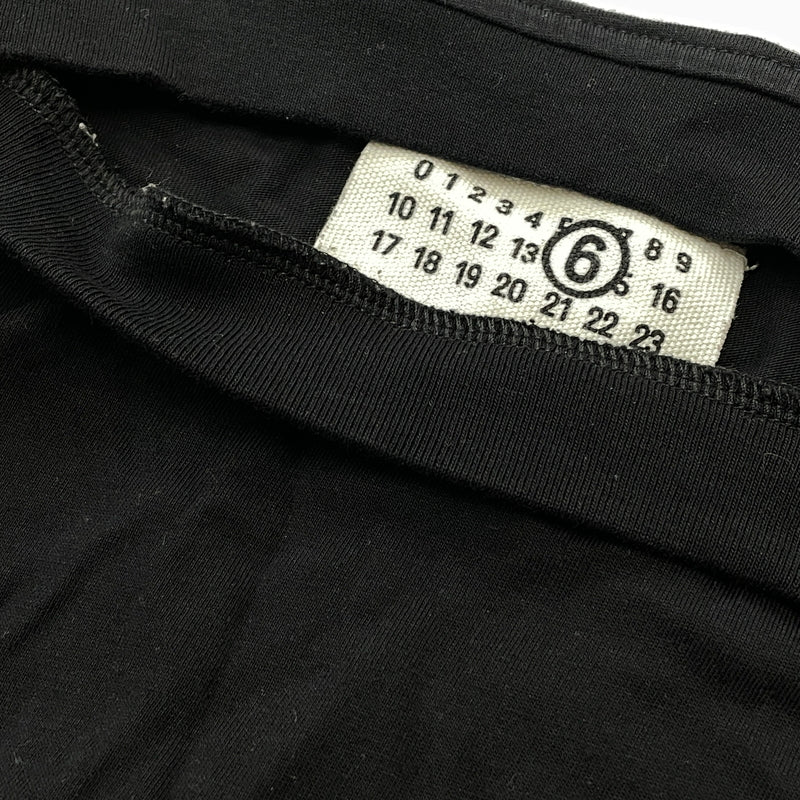 【中古品】【メンズ】 MM6 MAISON MARGIELA エムエムシックス メゾン マルジェラ NUMBERING LOGO TEE SH0GC0033 S24312 ナンバリング ロゴ Tシャツ 半袖 トップス 141-261015-sa-23-teih サイズ：S カラー：ブラック 万代Net店