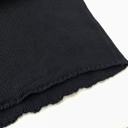 【中古品】【メンズ】 ASKYURSELF アスクユアセルフ × LAST NEST ラストネスト 別注コラボ CHAIN KNIT チェーン ニット 長袖 トップス 142-261015-sa-19-teih サイズ：L カラー：ブラック 万代Net店