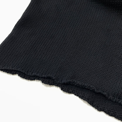 【中古品】【メンズ】 ASKYURSELF アスクユアセルフ × LAST NEST ラストネスト 別注コラボ CHAIN KNIT チェーン ニット 長袖 トップス 142-261015-sa-19-teih サイズ：L カラー：ブラック 万代Net店