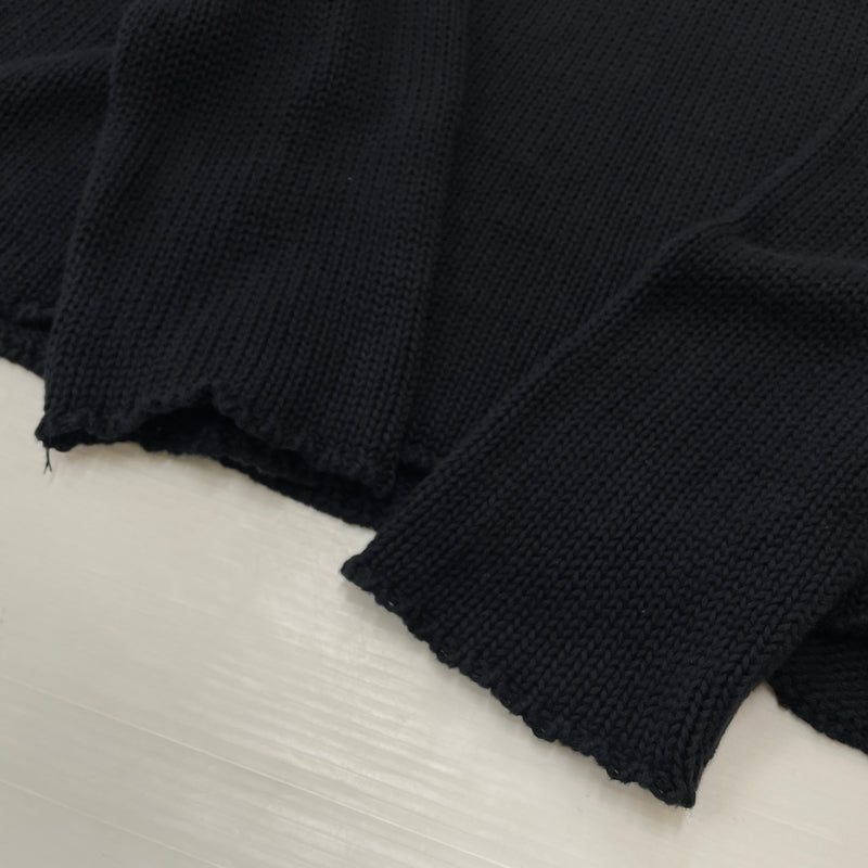 【中古品】【メンズ】 ASKYURSELF アスクユアセルフ × LAST NEST ラストネスト 別注コラボ CHAIN KNIT チェーン ニット 長袖 トップス 142-261015-sa-19-teih サイズ：L カラー：ブラック 万代Net店
