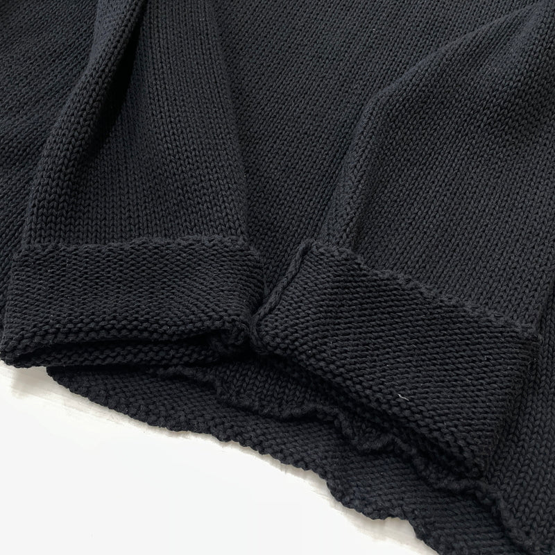 【中古品】【メンズ】 ASKYURSELF アスクユアセルフ × LAST NEST ラストネスト 別注コラボ CHAIN KNIT チェーン ニット 長袖 トップス 142-261015-sa-19-teih サイズ：L カラー：ブラック 万代Net店