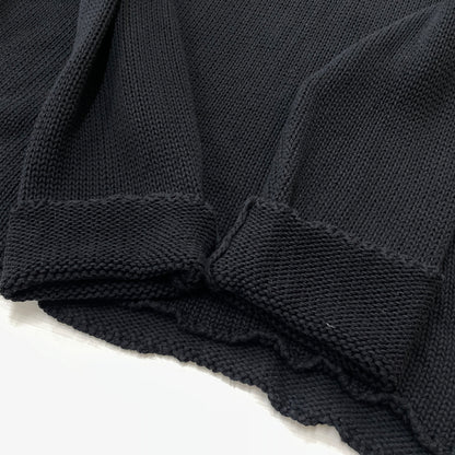 【中古品】【メンズ】 ASKYURSELF アスクユアセルフ × LAST NEST ラストネスト 別注コラボ CHAIN KNIT チェーン ニット 長袖 トップス 142-261015-sa-19-teih サイズ：L カラー：ブラック 万代Net店