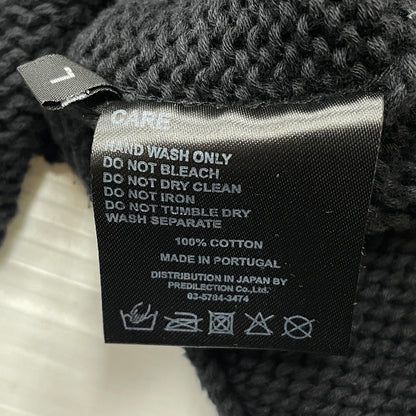 【中古品】【メンズ】 ASKYURSELF アスクユアセルフ × LAST NEST ラストネスト 別注コラボ CHAIN KNIT チェーン ニット 長袖 トップス 142-261015-sa-19-teih サイズ：L カラー：ブラック 万代Net店
