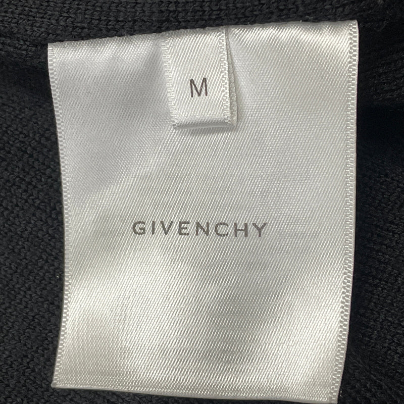 【中古品】【メンズ】 GIVENCHY ジバンシィ 19SS 4G BACKLOGO KNIT BOMBER JACKET BW003B4Z32 2019年春夏 フォージー バックロゴ ニット ボンバー ジャケット アウター 141-261015-sa-20-teih サイズ：M カラー：ブラック 万代Net店