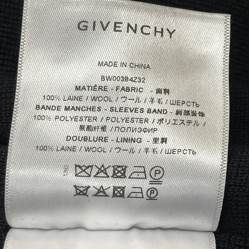 【中古品】【メンズ】 GIVENCHY ジバンシィ 19SS 4G BACKLOGO KNIT BOMBER JACKET BW003B4Z32 2019年春夏 フォージー バックロゴ ニット ボンバー ジャケット アウター 141-261015-sa-20-teih サイズ：M カラー：ブラック 万代Net店