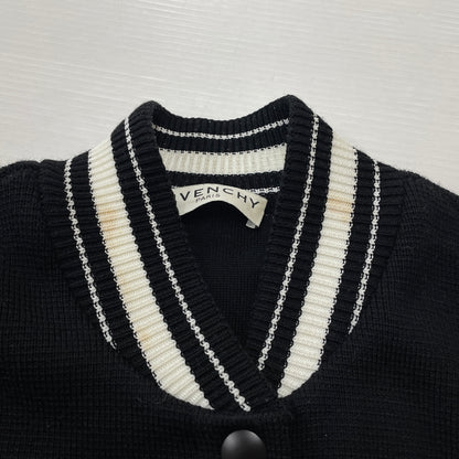 【中古品】【メンズ】 GIVENCHY ジバンシィ 19SS 4G BACKLOGO KNIT BOMBER JACKET BW003B4Z32 2019年春夏 フォージー バックロゴ ニット ボンバー ジャケット アウター 141-261015-sa-20-teih サイズ：M カラー：ブラック 万代Net店