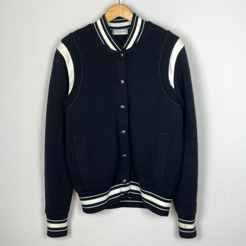 【中古品】【メンズ】 GIVENCHY ジバンシィ 19SS 4G BACKLOGO KNIT BOMBER JACKET BW003B4Z32 2019年春夏 フォージー バックロゴ ニット ボンバー ジャケット アウター 141-261015-sa-20-teih サイズ：M カラー：ブラック 万代Net店
