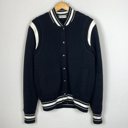 【中古品】【メンズ】 GIVENCHY ジバンシィ 19SS 4G BACKLOGO KNIT BOMBER JACKET BW003B4Z32 2019年春夏 フォージー バックロゴ ニット ボンバー ジャケット アウター 141-261015-sa-20-teih サイズ：M カラー：ブラック 万代Net店
