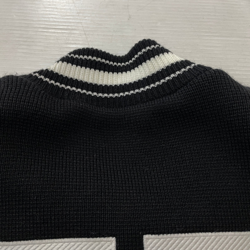 【中古品】【メンズ】 GIVENCHY ジバンシィ 19SS 4G BACKLOGO KNIT BOMBER JACKET BW003B4Z32 2019年春夏 フォージー バックロゴ ニット ボンバー ジャケット アウター 141-261015-sa-20-teih サイズ：M カラー：ブラック 万代Net店
