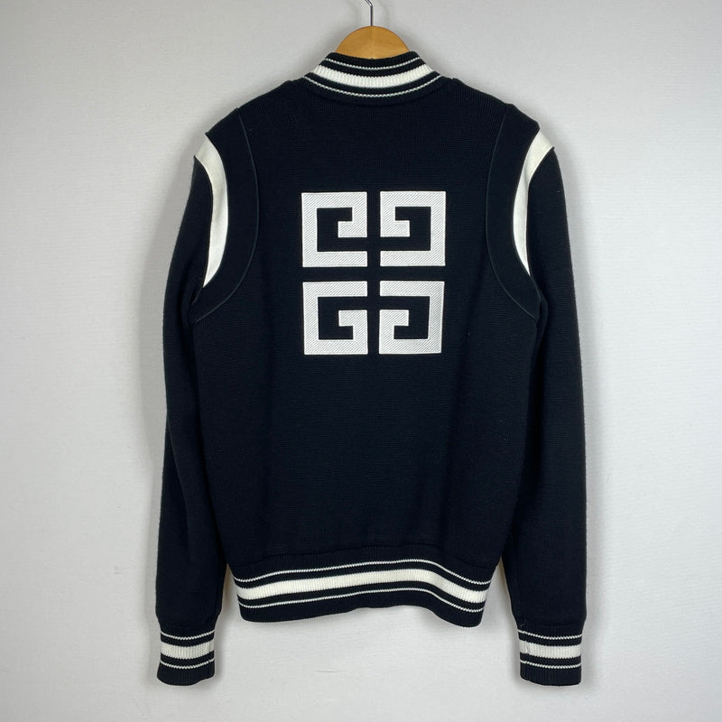 【中古品】【メンズ】 GIVENCHY ジバンシィ 19SS 4G BACKLOGO KNIT BOMBER JACKET BW003B4Z32 2019年春夏 フォージー バックロゴ ニット ボンバー ジャケット アウター 141-261015-sa-20-teih サイズ：M カラー：ブラック 万代Net店