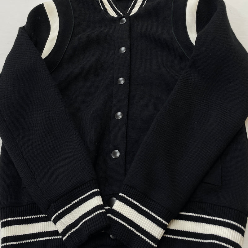 【中古品】【メンズ】 GIVENCHY ジバンシィ 19SS 4G BACKLOGO KNIT BOMBER JACKET BW003B4Z32 2019年春夏 フォージー バックロゴ ニット ボンバー ジャケット アウター 141-261015-sa-20-teih サイズ：M カラー：ブラック 万代Net店