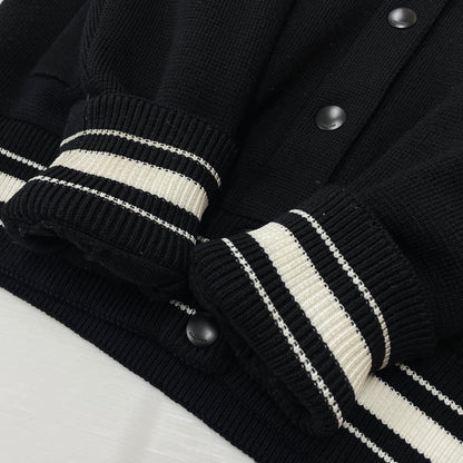【中古品】【メンズ】 GIVENCHY ジバンシィ 19SS 4G BACKLOGO KNIT BOMBER JACKET BW003B4Z32 2019年春夏 フォージー バックロゴ ニット ボンバー ジャケット アウター 141-261015-sa-20-teih サイズ：M カラー：ブラック 万代Net店