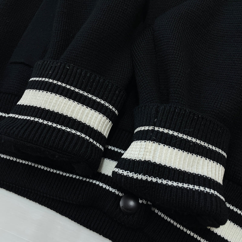 【中古品】【メンズ】 GIVENCHY ジバンシィ 19SS 4G BACKLOGO KNIT BOMBER JACKET BW003B4Z32 2019年春夏 フォージー バックロゴ ニット ボンバー ジャケット アウター 141-261015-sa-20-teih サイズ：M カラー：ブラック 万代Net店