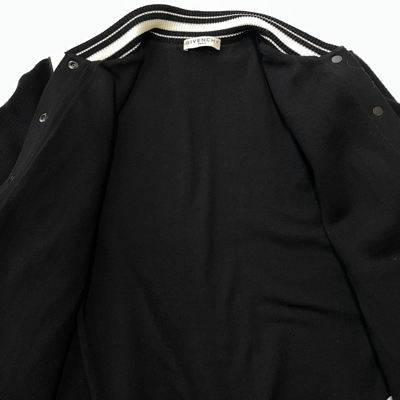 【中古品】【メンズ】 GIVENCHY ジバンシィ 19SS 4G BACKLOGO KNIT BOMBER JACKET BW003B4Z32 2019年春夏 フォージー バックロゴ ニット ボンバー ジャケット アウター 141-261015-sa-20-teih サイズ：M カラー：ブラック 万代Net店