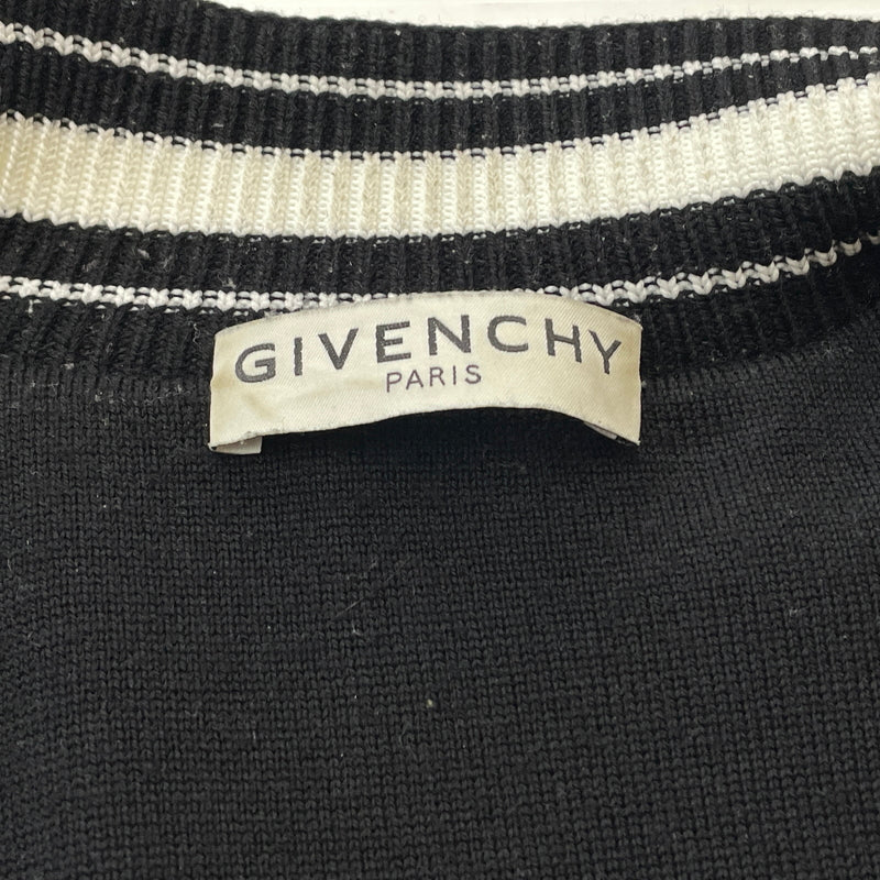 【中古品】【メンズ】 GIVENCHY ジバンシィ 19SS 4G BACKLOGO KNIT BOMBER JACKET BW003B4Z32 2019年春夏 フォージー バックロゴ ニット ボンバー ジャケット アウター 141-261015-sa-20-teih サイズ：M カラー：ブラック 万代Net店