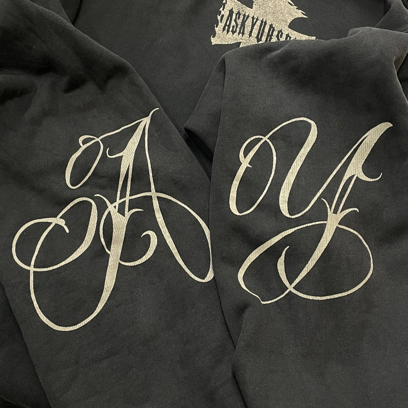 【現状渡し品】【メンズ】 ASKYURSELF アスクユアセルフ RAW AY CROSS HOODIE ローエーワイ クロス フーディ プルオーバーパーカー 142-261015-sa-15-teih サイズ：XXL カラー：グレー 万代Net店