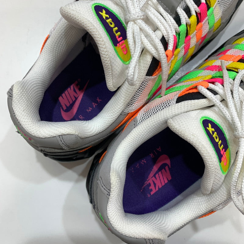 【中古品】【メンズ】 NIKE ナイキ IB3695-100 AIR MAX 95 WOVEN BIG BUBBLE "HYPER PINK GREEN STRIKE" エアマックス95 ウーヴン ビッグ バブル スニーカー 靴 160-261030-mh-04-fuzh サイズ：30cm カラー：マルチ 万代Net店