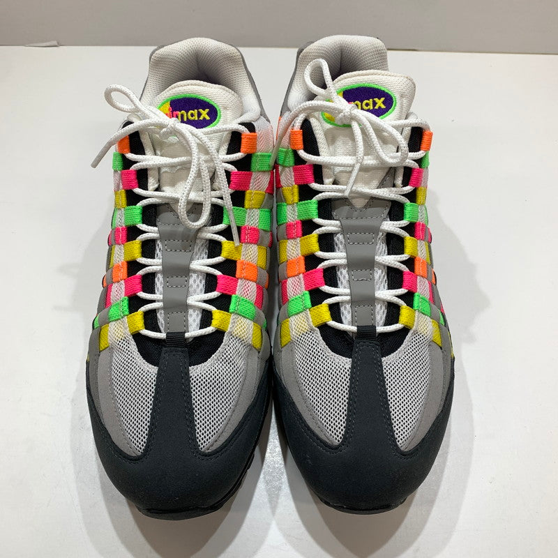 【中古品】【メンズ】 NIKE ナイキ IB3695-100 AIR MAX 95 WOVEN BIG BUBBLE "HYPER PINK GREEN STRIKE" エアマックス95 ウーヴン ビッグ バブル スニーカー 靴 160-261030-mh-04-fuzh サイズ：30cm カラー：マルチ 万代Net店