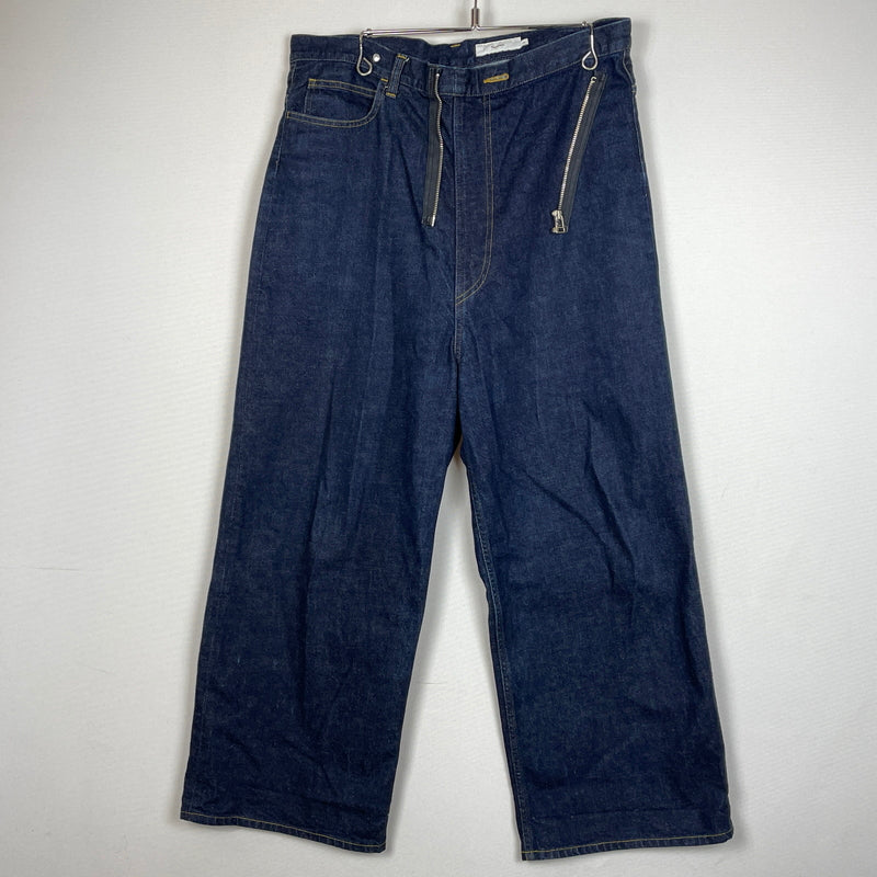 【中古品】【メンズ】 GRAPHPAPER グラフペーパー 17AW WRAPPED DENIM PANT GL173-4007 2017年秋冬 ラップド デニム パンツ ボトムス ジーンズ 151-261015-sa-11-teih サイズ：00 カラー：インディゴ 万代Net店