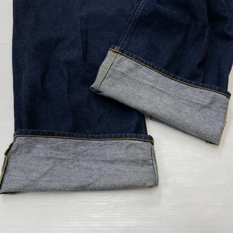 【中古品】【メンズ】 GRAPHPAPER グラフペーパー 17AW WRAPPED DENIM PANT GL173-4007 2017年秋冬 ラップド デニム パンツ ボトムス ジーンズ 151-261015-sa-11-teih サイズ：00 カラー：インディゴ 万代Net店