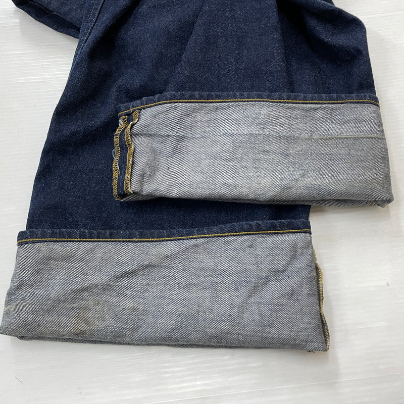【中古品】【メンズ】 GRAPHPAPER グラフペーパー 17AW WRAPPED DENIM PANT GL173-4007 2017年秋冬 ラップド デニム パンツ ボトムス ジーンズ 151-261015-sa-11-teih サイズ：00 カラー：インディゴ 万代Net店