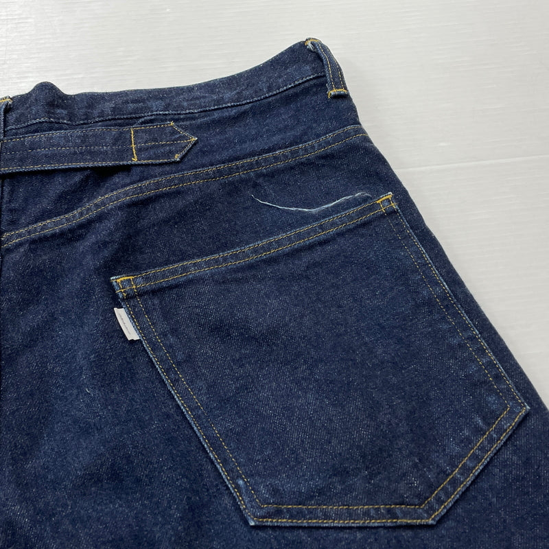 【中古品】【メンズ】 GRAPHPAPER グラフペーパー 17AW WRAPPED DENIM PANT GL173-4007 2017年秋冬 ラップド デニム パンツ ボトムス ジーンズ 151-261015-sa-11-teih サイズ：00 カラー：インディゴ 万代Net店