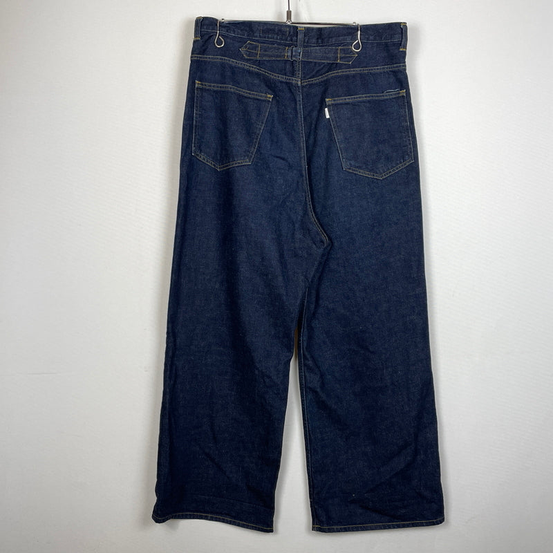【中古品】【メンズ】 GRAPHPAPER グラフペーパー 17AW WRAPPED DENIM PANT GL173-4007 2017年秋冬 ラップド デニム パンツ ボトムス ジーンズ 151-261015-sa-11-teih サイズ：00 カラー：インディゴ 万代Net店
