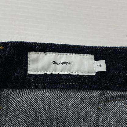【中古品】【メンズ】 GRAPHPAPER グラフペーパー 17AW WRAPPED DENIM PANT GL173-4007 2017年秋冬 ラップド デニム パンツ ボトムス ジーンズ 151-261015-sa-11-teih サイズ：00 カラー：インディゴ 万代Net店