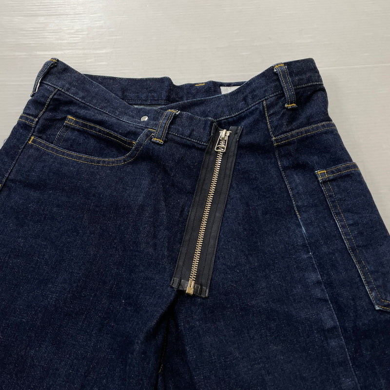 【中古品】【メンズ】 GRAPHPAPER グラフペーパー 17AW WRAPPED DENIM PANT GL173-4007 2017年秋冬 ラップド デニム パンツ ボトムス ジーンズ 151-261015-sa-11-teih サイズ：00 カラー：インディゴ 万代Net店