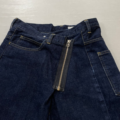 【中古品】【メンズ】 GRAPHPAPER グラフペーパー 17AW WRAPPED DENIM PANT GL173-4007 2017年秋冬 ラップド デニム パンツ ボトムス ジーンズ 151-261015-sa-11-teih サイズ：00 カラー：インディゴ 万代Net店