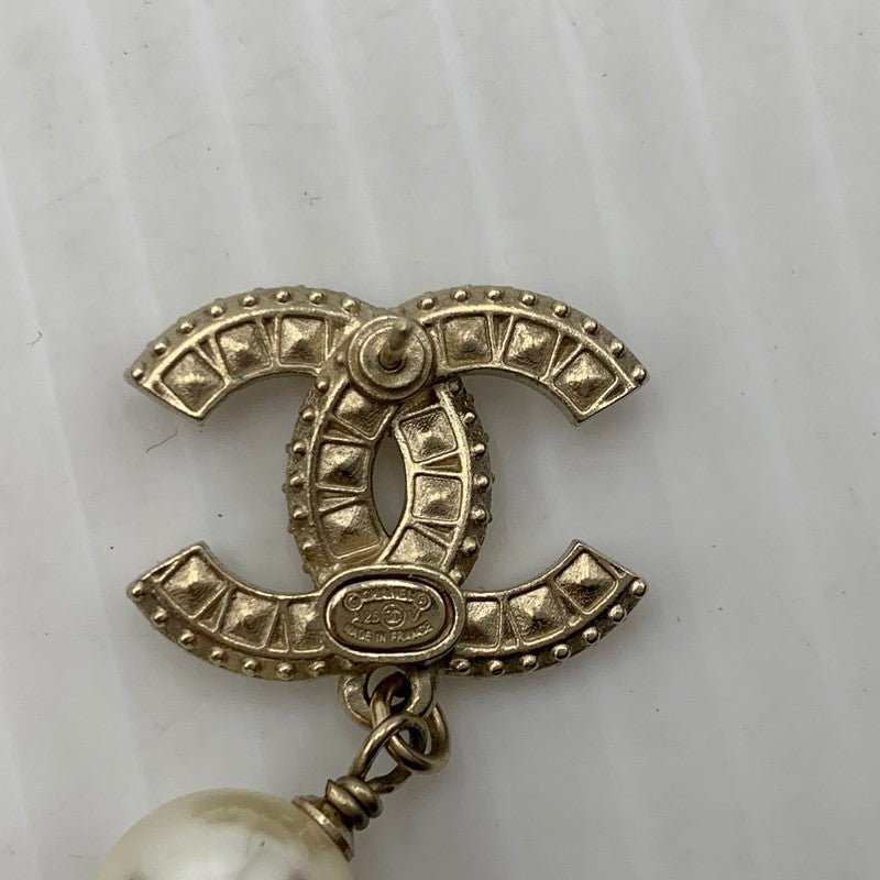 【現状渡し品】【レディース】 CHANEL シャネル A86506 ココマーク ピアス アクセサリー ラインストーン パール 182-261014-ko-16-teih カラー：ゴールドカラー 万代Net店