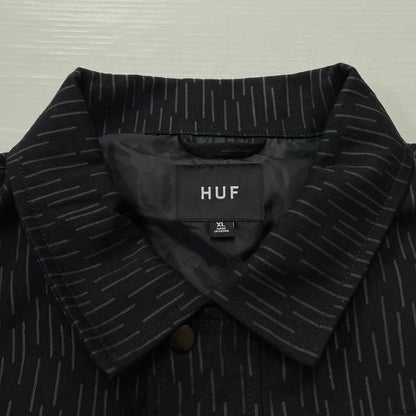 【中古品】【メンズ】 HUF ハフ ALLTIMERS WORK JACKET オールタイマーズ ワーク ジャケット アウター 142-261015-sa-08-teih サイズ：XL カラー：ブラック 万代Net店