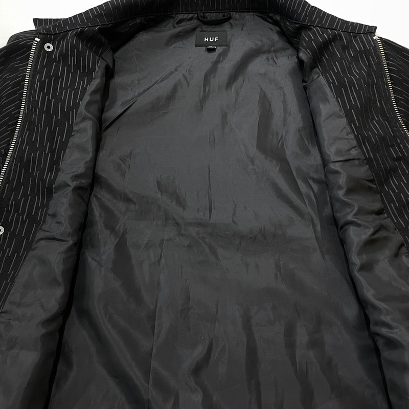 【中古品】【メンズ】 HUF ハフ ALLTIMERS WORK JACKET オールタイマーズ ワーク ジャケット アウター 142-261015-sa-08-teih サイズ：XL カラー：ブラック 万代Net店