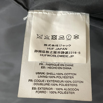 【中古品】【メンズ】 HUF ハフ ALLTIMERS WORK JACKET オールタイマーズ ワーク ジャケット アウター 142-261015-sa-08-teih サイズ：XL カラー：ブラック 万代Net店