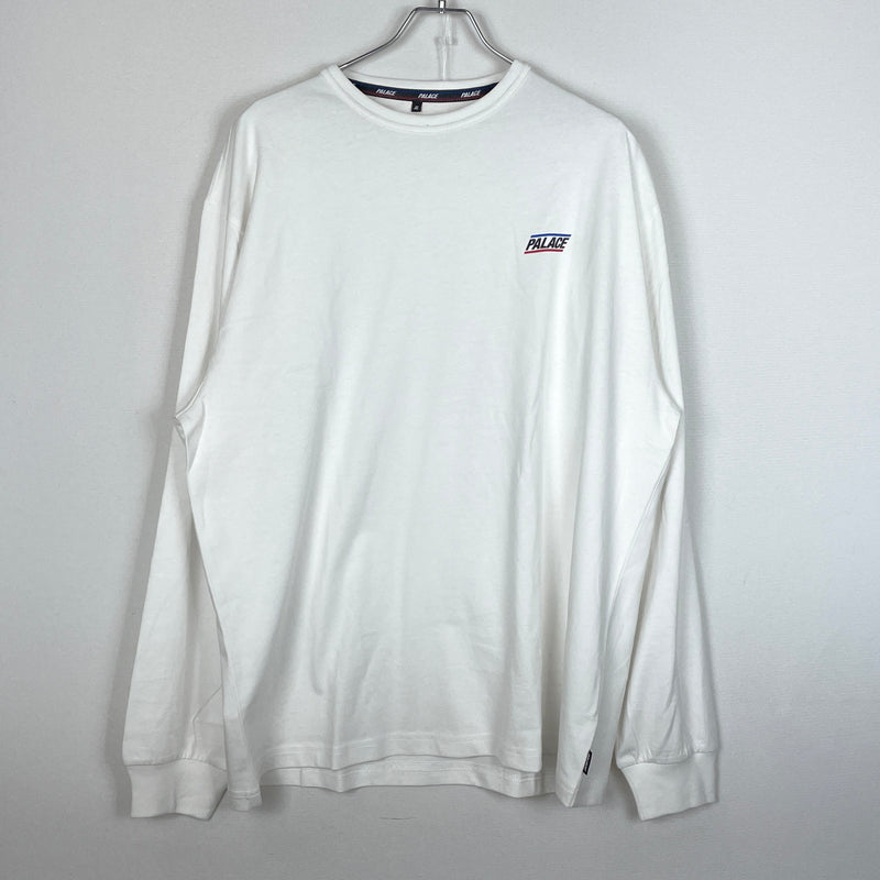 【中古品】【メンズ】 PALACE パレス LOGO L/S TEE ロゴ ロングスリーブ Tシャツ 長袖 トップス 142-261015-sa-22-teih サイズ：XL カラー：ホワイト 万代Net店