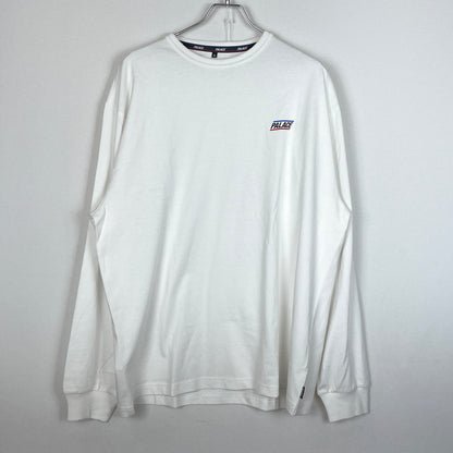 【中古品】【メンズ】 PALACE パレス LOGO L/S TEE ロゴ ロングスリーブ Tシャツ 長袖 トップス 142-261015-sa-22-teih サイズ：XL カラー：ホワイト 万代Net店