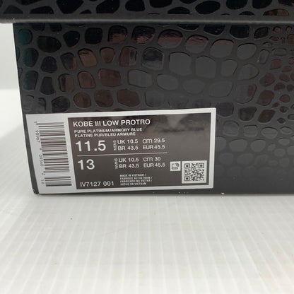 【中古品】【メンズ】 NIKE ナイキ KOBE III LOW PROTRO PURE PLATINUM ARMORY BLUE IV7127-001 コービー 3ロー プロトロ スニーカー 靴 シューズ 160-261016-ko-09-teih サイズ：29.5cm カラー：ブルー系 万代Net店