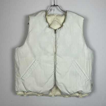 【中古品】【メンズ】 STUSSY ステューシー REVERSIBLE QUILTED VEST 115695 リバーシブル キルテッド ベスト アウター 142-261015-sa-02-teih サイズ：M カラー：ホワイト 万代Net店