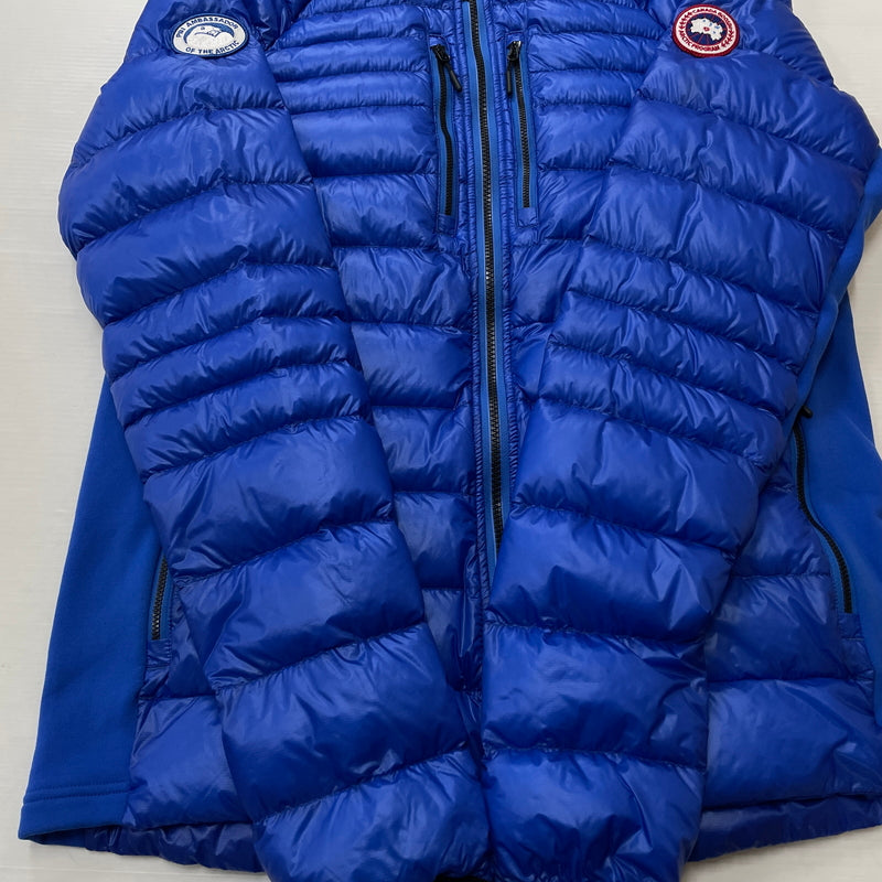 【中古品】【メンズ】 CANADA GOOSE カナダグース HYBRIDGE LITE TECH HOODY 2712MPB ハイブリッジ ライトテック フーディ アウター 144-261015-sa-04-teih サイズ：L カラー：ブルー 万代Net店