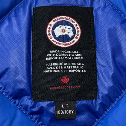 【中古品】【メンズ】 CANADA GOOSE カナダグース HYBRIDGE LITE TECH HOODY 2712MPB ハイブリッジ ライトテック フーディ アウター 144-261015-sa-04-teih サイズ：L カラー：ブルー 万代Net店