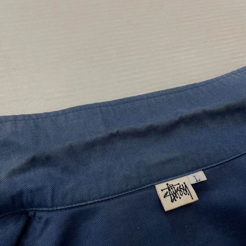 【中古品】【メンズ】 STUSSY ステューシー 90's HARRINGTON JACKET 90年代 ハリントン ジャケット アウター 142-261015-sa-09-teih サイズ：L カラー：ブルー 万代Net店