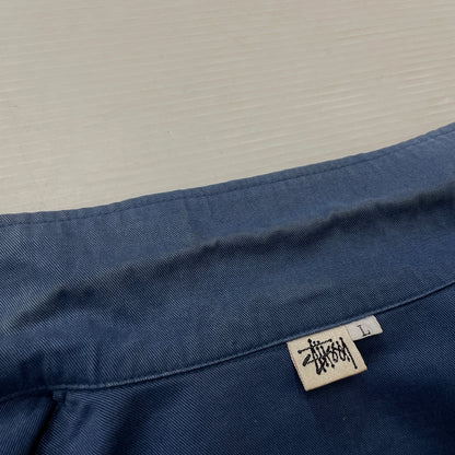 【中古品】【メンズ】 STUSSY ステューシー 90's HARRINGTON JACKET 90年代 ハリントン ジャケット アウター 142-261015-sa-09-teih サイズ：L カラー：ブルー 万代Net店