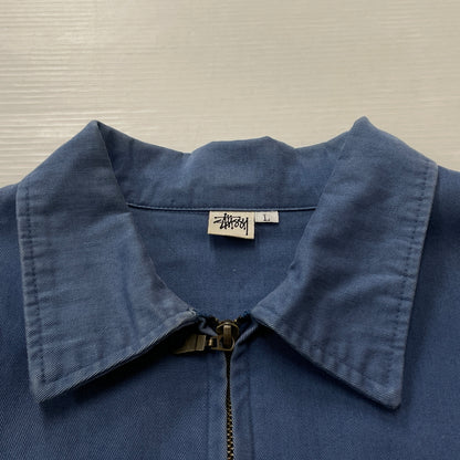 【中古品】【メンズ】 STUSSY ステューシー 90's HARRINGTON JACKET 90年代 ハリントン ジャケット アウター 142-261015-sa-09-teih サイズ：L カラー：ブルー 万代Net店