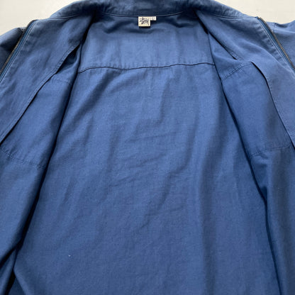 【中古品】【メンズ】 STUSSY ステューシー 90's HARRINGTON JACKET 90年代 ハリントン ジャケット アウター 142-261015-sa-09-teih サイズ：L カラー：ブルー 万代Net店
