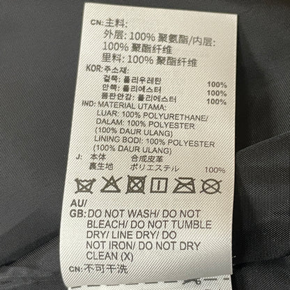 【中古品】【メンズ】 ADIDAS アディダス FAKE LEATHER BASEBALL SHIRT IZ4048 フェイクレザーベースボール シャツ 半袖 トップス 148-261015-sa-01-teih サイズ：2XL カラー：ブラック 万代Net店