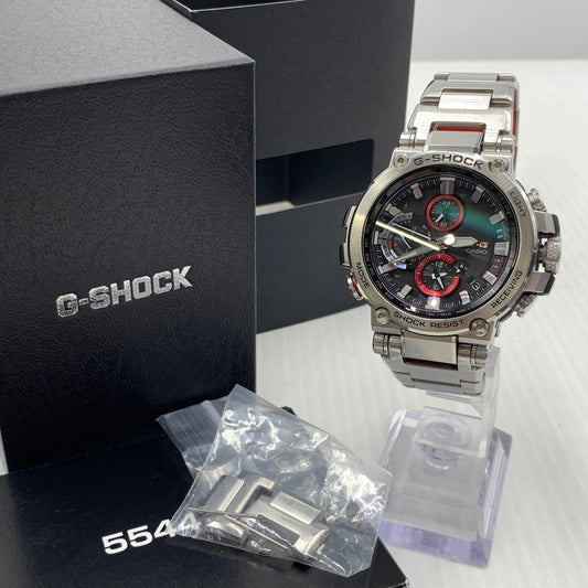【中古品】【メンズ】 G-SHOCK ジーショック MTG-B1000 SERIES WATCH MTG-B1000B-1AJF タフソーラー ウォッチ 腕時計 コアガード 196-261014-ko-13-teih カラー：ブラック/レッド/シルバーカラー 万代Net店
